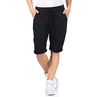 CLEO STYLE 1212 Women's Bermuda Shorts, Light Airy Trousers for Summer, Short Jogger for Leisure and Beach