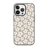 CASETiFY Compact iPhone 13 Pro Case [2X Military Grade Drop Tested / 4ft Drop Protection] - Natural Flower - Clear Black