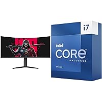 KOORUI 34 Inch Ultrawide Curved Gaming Monitor 165HZ, 1ms & Intel Core i7-13700K Gaming Desktop Processor 16 cores (8 P-cores + 8 E-cores) with Integrated Graphics - Unlocked