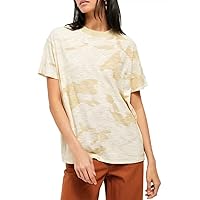 Free People Maybelle T-Shirt Sand Combo XS