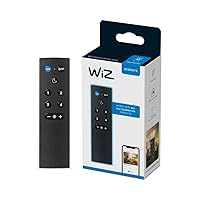 WiZ Remote - Pack of 1 - Works With All WiZ Connected Products - Turn Lights On or Off, Brighten or Dim The Room - Control with WiZ Connected App or Voice Assistant - No Hub Required - Black