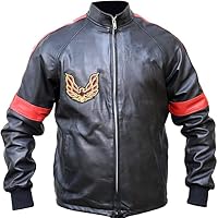 Men's Motorcycle Smokey and The Bandit Faux Leather Jacket - Burt Reynolds Cosplay Movie Outfit Costume