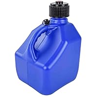 JEGS Square Blue Jug | 3-Gallon Capacity | Contoured Handle | Exterior Fluid Level Markings | Leak-Free Seal | Unbreakable Cap | Made In USA