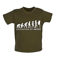 Evolution of Woman Artist - Organic Baby/Toddler T-Shirt