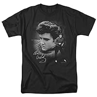 Elvis Presley Men's Sweater T-Shirt Black