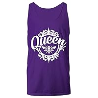 Queen Bee Clothing Plus Size Classic Tops Tees Women Men Unisex Tank Top Purple Sleeve Less T-Shirt