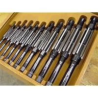 Shoppingfire- 11 Pcs ADJUSTABLE HAND REAMER SET H-4 TO H-14 SIZES 15/32-1.1/2 INCH