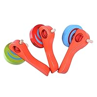 ERINGOGO 3pcs Handle Cable Gyro Funny Gyroscope Toy Indoor Tops Vintage Tops Mexican Small Toy Tops Preschool Toy Educational Toys Bag Stuffers Kid Toys for Wood String Casual