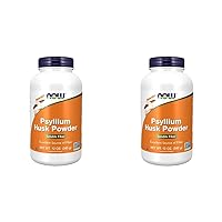 NOW Supplements, Psyllium Husk Powder, Non-GMO Project Verified, Soluble Fiber, 12-Ounce (Pack of 2)