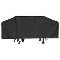 Griddle Cover for Blackstone 36 Inch Griddle and More 4-Burner Flap Top Grills - Waterproof, Lightweight - Click-Close Straps - Black