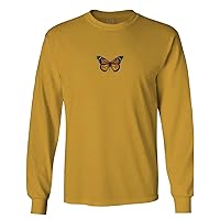 Aesthetics Summer Cute Print Butterfly Graphic Long Sleeve Men's