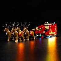 Light Kit for Lego® Santa's Sleigh 40499 (Lego Set is not Included) (Classic)