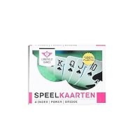 Speel Goed 390210 100% Plastic Playing Cards case, Family Words/dice Game