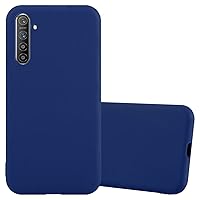 Case Compatible with Realme X2 / XT/Oppo K5 in Candy Dark Blue - Protective Cover Made of Flexible TPU Silicone