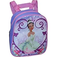 Ruz Princess Tiana Little Girl 10 Inch Mini Backpack (Purple-Pink)