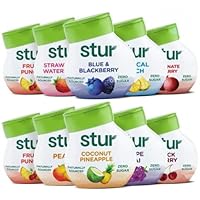 Stur Liquid Water Enhancer | The Ultimate 10-Pack Variety Pack | Naturally Sweetened | High in Vitamin C & Antioxidants | Sugar Free | Zero Calories | Keto | Vegan | 10 Bottles, Makes 240 Drinks