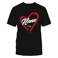 FanPrint Illinois State Redbirds - Heart Shape - Nana - University Team Logo Gift T-Shirt