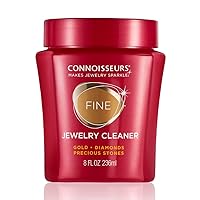 CONNOISSEURS Premium Edition Jewelry Cleaner, Value Size 9.6oz - Pick from Fine, Silver or Delicate Jewelry Cleaner