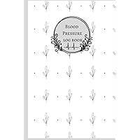 BP logbook with leaves design cover: Record BP with date, time, and relevant notes.