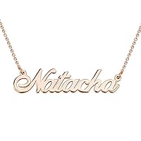 Personalized Custom Name Words Stainless Steel Pendant Necklace Gift Chain Necklaces For Her