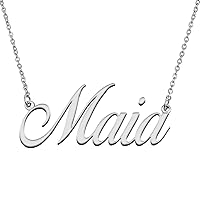 Personalized Charm Initial Pendant Name Necklace for Her