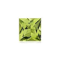 0.12-0.20 Cts of 3 mm AA Square Princess Cut Peridot (1 pc) Loose Gemstone