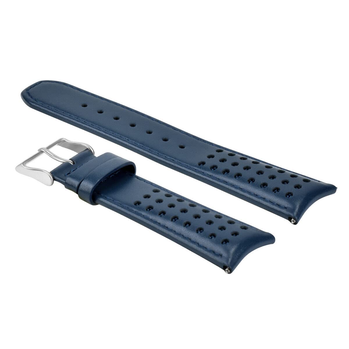 Ewatchparts 23MM BLUE ANGEL LEATHER STRAP WATCH BAND COMPATIBLE WITH CITIZEN AT8020-03L H800-S081165 TQ