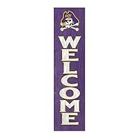 East Carolina Pirates Welcome Porch Leaner, 11x46 Inches, Pirates Outdoor Welcome Sign; Display Your Team Spirit with This East Carolina Pirates Plaque
