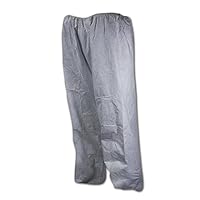 MAGID EconoWear Disposable DuPont Tyvek Pants with Elastic Waist, Case of 50, Size Large, White, P11L