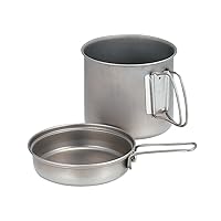 Trek Japanese Titanium Pot, Ultralight and Compact for Backpacking and Camping, Made in Japan, Lifetime Product Guarantee