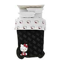 Franco Collectibles Hello Kitty Bedding Super Soft Cozy Microfiber Reversible Comforter, Twin, (Officially Licensed Product)