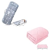 Toddler Nap Mat with Removable Pillow and Blanket & Sheet for Regalo My Cot Portable Toddler Bed/Joovy Travel Cot
