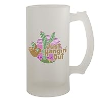 Just Hangin Out #377 - A Nice Funny Humor 16oz Frosted Glass Beer Stein