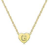 SBI Jewelry Women Initial A-Z Gold Necklace Personalised Heart Name Alphabet Pendant Love Heart Mom Wife Sister GirlCousin Daughter Birthday Anniversary