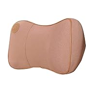 Breathable Memory Foam Car Seat Head Neck Rest Cushion Support Headrest Pillow Coffee
