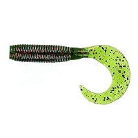 Yamamoto Gary Fishing - Swimming Soft Plastic Bass Lure Baits, Watermelon with Large Black and Small Red, 4