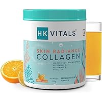 AYUR Skin Radiance Collagen Powder, Marine Collagen (Mango, 200 g), Collagen Supplements for Women & Men with Biotin, Vitamin C, E, Sodium Hyaluronate, for Healthy Skin, Hair & Nails