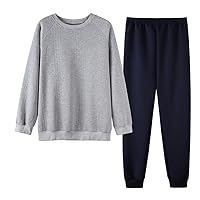 Pajamas Laminated Men's Warm Long-sleeved Pants Cotton Loose Leisure Fall and Winter Youth Clothing