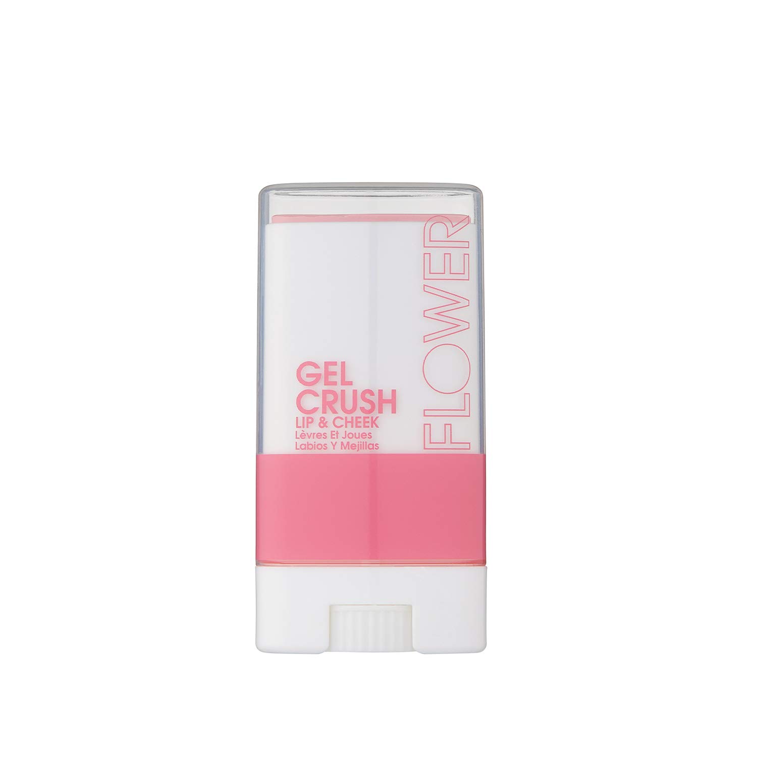 FLOWER BEAUTY Lip & Cheek Gel Crush | Cream Blush and Lips Tint in One Portable Multistick | Hydrating Burst of Color | (Strawberry)
