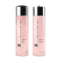 Hair Project X Detox Shampoo & Weightless Conditioner Bundle - Vegan Formula With Argan Oil and Blueberry & Apple Extracts to Deep Clean, Protect and Lock In Moisture, 8 fl Oz, 2pc Set