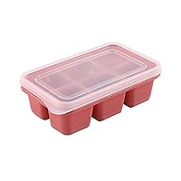 Ice Cube Trays With Lid DIY Summer Drink Baking Square Cake Chocolate 6 Cavity Easy Release Flexible Home Ice Cube Molds