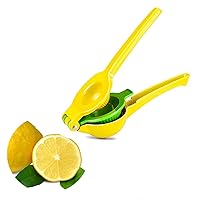 Lemon Lime Squeezer, Hand Juicer Lemon Squeezer, Lemon Lime Juicer Hand Press, Citrus Press Stainless Steel for Party Drink Cocktail, Yellow