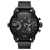 Diesel Little Daddy Men's Chronograph Watch with Silicone, Stainless Steel or Leather Strap