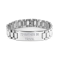 Cheap Trivia Ladder Bracelet, I'd Rather Be Trivia, Love Gifts for Friends, Birthday Gifts, Trivia Party Games, Brain teasers, Puzzles, Quizzes, Question Games