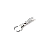 KEY-BAK Key Holder, Belt Clip Key Accessory with Split Ring & Steel Belt Clip, Chrome (0303-131)