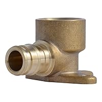 SharkBite 1/2 x 1/2 Inch Expansion FNPT 90 Degree Drop Ear Elbow for PEX-A Pipe, Brass Plumbing Fittings, Female Elbow Fitting for PEX-A Tubing, UAB334LFA