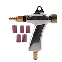 Air Sandblaster Gun Sandblasting Cabinet Kit for Blasting Gun Machine Accessories with 5 Ceramic Nozzles