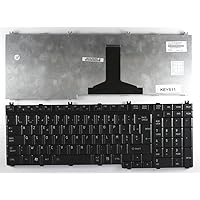 French Layout Black Replacement Laptop Keyboard Compatible with Toshiba Satellite L505D-SP6014M