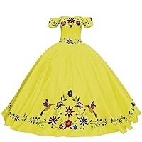 Mollybridal Sweetheart Princess Ball Gown Quinceanera Dresses Mexican XV Prom Sweet 16 Dress Puffy Sleeves Nemo Yellow 16