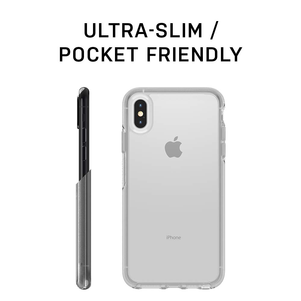 OtterBox IPhone Xs AND IPhone X Symmetry Series Case - CLEAR, Ultra-Sleek, Wireless Charging Compatible, Raised Edges Protect Camera & Screen